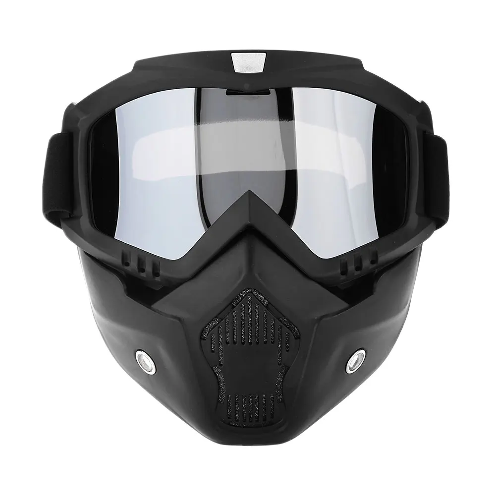 Съемная модульная мотоцикл езда на шлем рот фильтр маска для лица