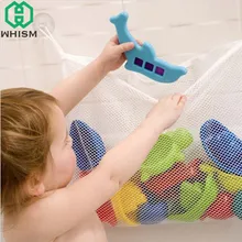 WHISM Детская сумка для хранения игрушек для ванной на присоске дышащая сумка складной держатель для детских игрушек Сетчатый Контейнер настенный органайзер для ванной