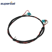Superbat для BMW F10 F15 F20 F25 F30 Fakra Z HSD женский разъем прямой угол НБТ видео Decar 535 кабель 100 см