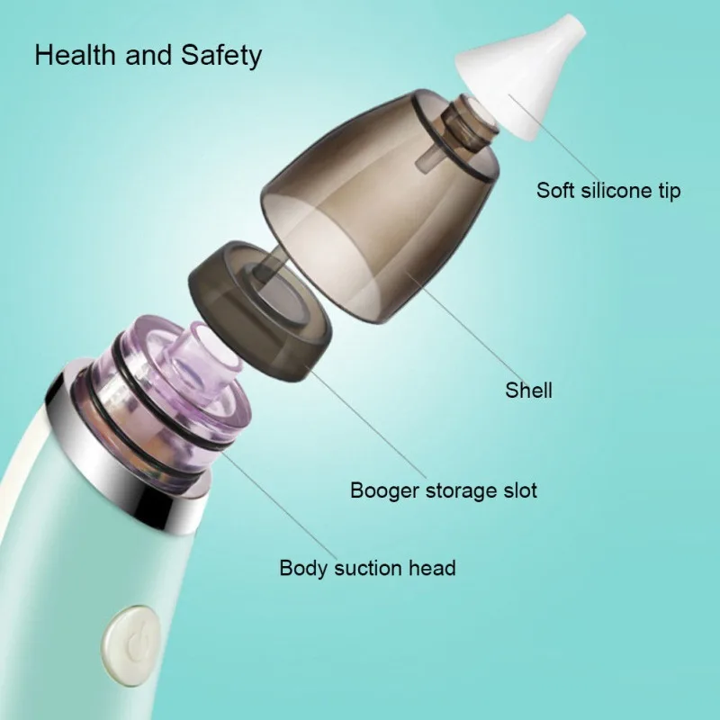 Детские устройство для прочистки носа у новорождённых гигиенические Назальный аспиратор, мульти-функциональное электрическое безопасный 5-Регулировка скорости Пластик для новорожденных одежда для малышей