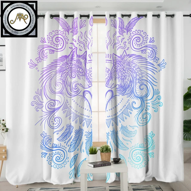 US 20 4 32 OFF Buy Mystery Skull Dreamcatcher By SunimaArt Curtain For Living Room Roses Floral Blackout Window Curtain Gothic