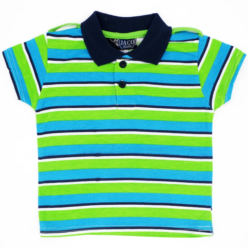 New Childrens Kids Boys Girls Unisex Short Striped T-shirt Casual Summer Top
