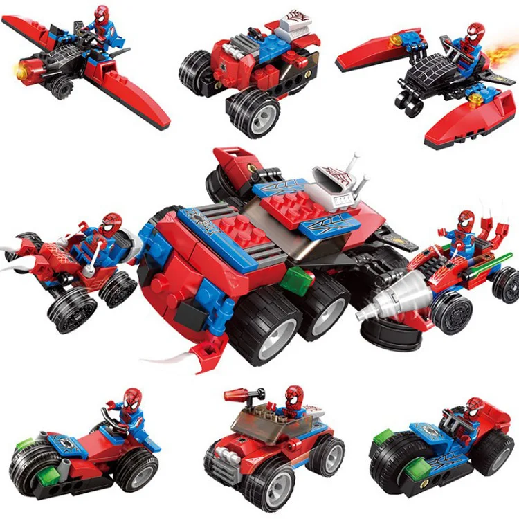 

Legoinglys Spiderman Super Heroes Spider-manthor Iron Man Loki Deadpool Venom Spider Gwen Man Batman Avengers Building Blocks