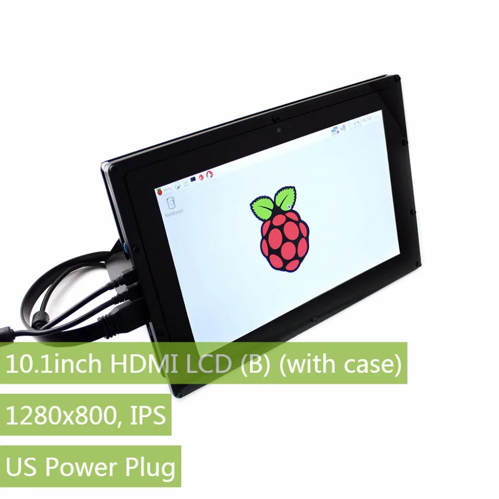 

Parts Raspberry Pi 3 Capacitive Display 10.1inch HDMI LCD (B)(with case) IPS Touch Screen 1280*800 For RPI,Windows 10/8.1/8/7,