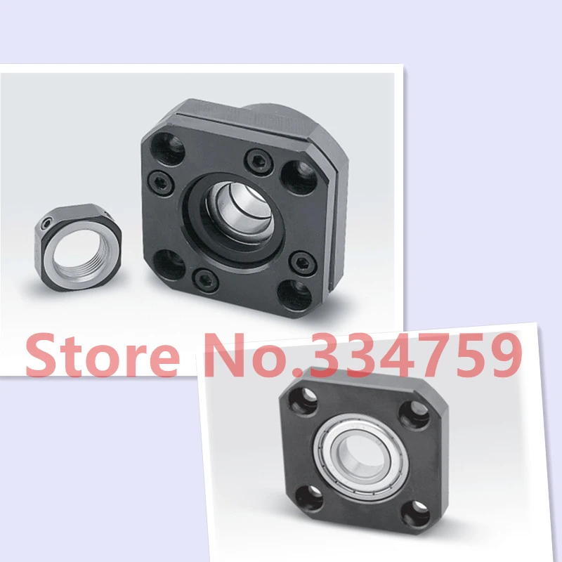 FK12 1 Set Fixed Side Floated Side Ballscrew End Supports Bearing Block FF12 