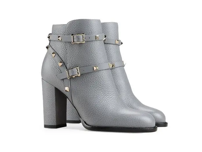 Cm Rivet Slip Chelsea Picture 8 En sur Picture As Carré Pour Cheville as Femininas Com Automne Bottes Salto Caoutchouc Botas Femmes Talon Boucle 29DIEH