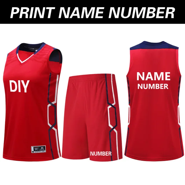Women Throwback Basketball Jerseys Custom Shirts+Shorts Sets Training