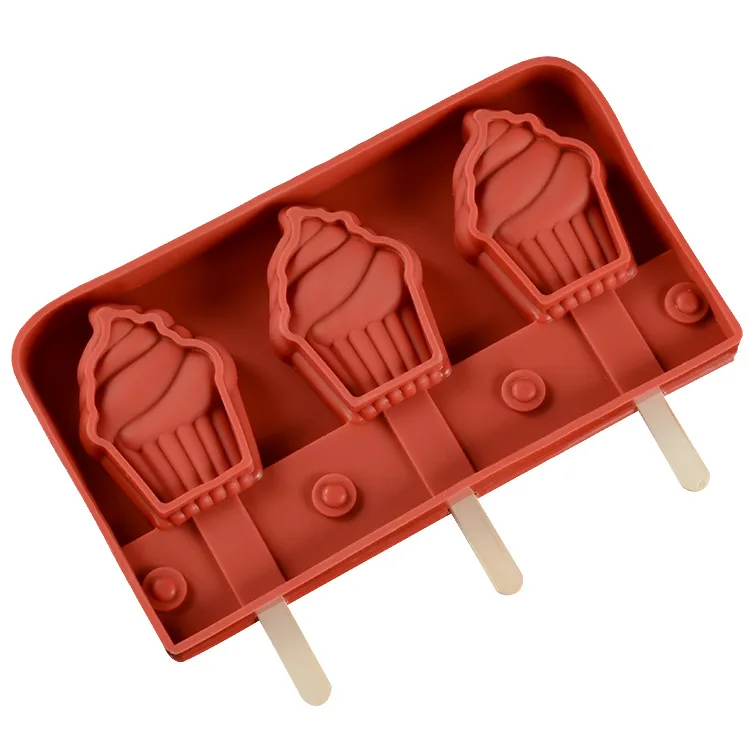 Факел Форма мороженое плесень Еда Класс силиконовые Popsicle чайник с 12 шт. палочки форма мороженое на палочке мусс для выпечки Инструменты
