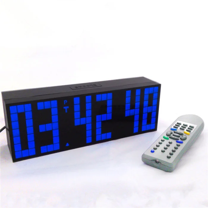 KOSDA светодиодный Будильник лего цифровой будильник для детей Reloj Despertador Wake Up настольные электронные настенные часы - Цвет: Blue