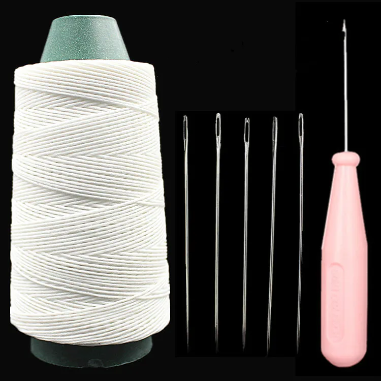 Hilos de coser duraderos, hilo encerado de cuero de nailon, fuerte, para reparación artesanal, blanco|Hilos de coser| -