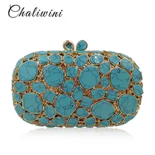 Дизайнерские мрамор алмаз аппаратные средства кошелек для женщин сумки вечерние клатч несессер Сумка день мешок партии конверт