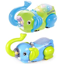 Детская электрическая игрушка, мультяшный слон Эверт, универсальное колесо, Детский Светильник, игрушки для детей, раннее образование, головоломка, игрушка, подарок на день рождения