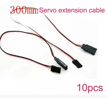

10PCS Length 300mm Servo Extension Cord Steering Gear Extension Cable Line Wire for DIY Warship Civil Boat Model/Speedboat Model