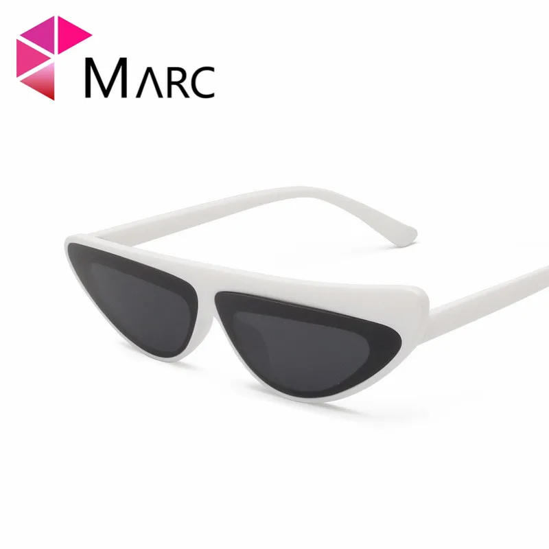 

MARC 100%UV400 WOMEN MEN 2018NEW Brand Cat Eye Purple Eyewear Plastic Design Fashion Trendy Sunglasses Gafas Oculos Resin
