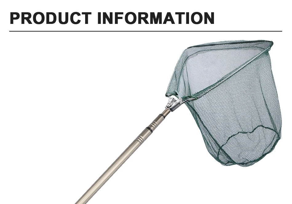 Rede de Aterragem de Pesca Rede de Alta Rede de Pesca Goture Triangular Resistência Brail Telescópica Dobrável Equipamento 185cm 40x40cm pe Mão 7 Esporte e Lazer