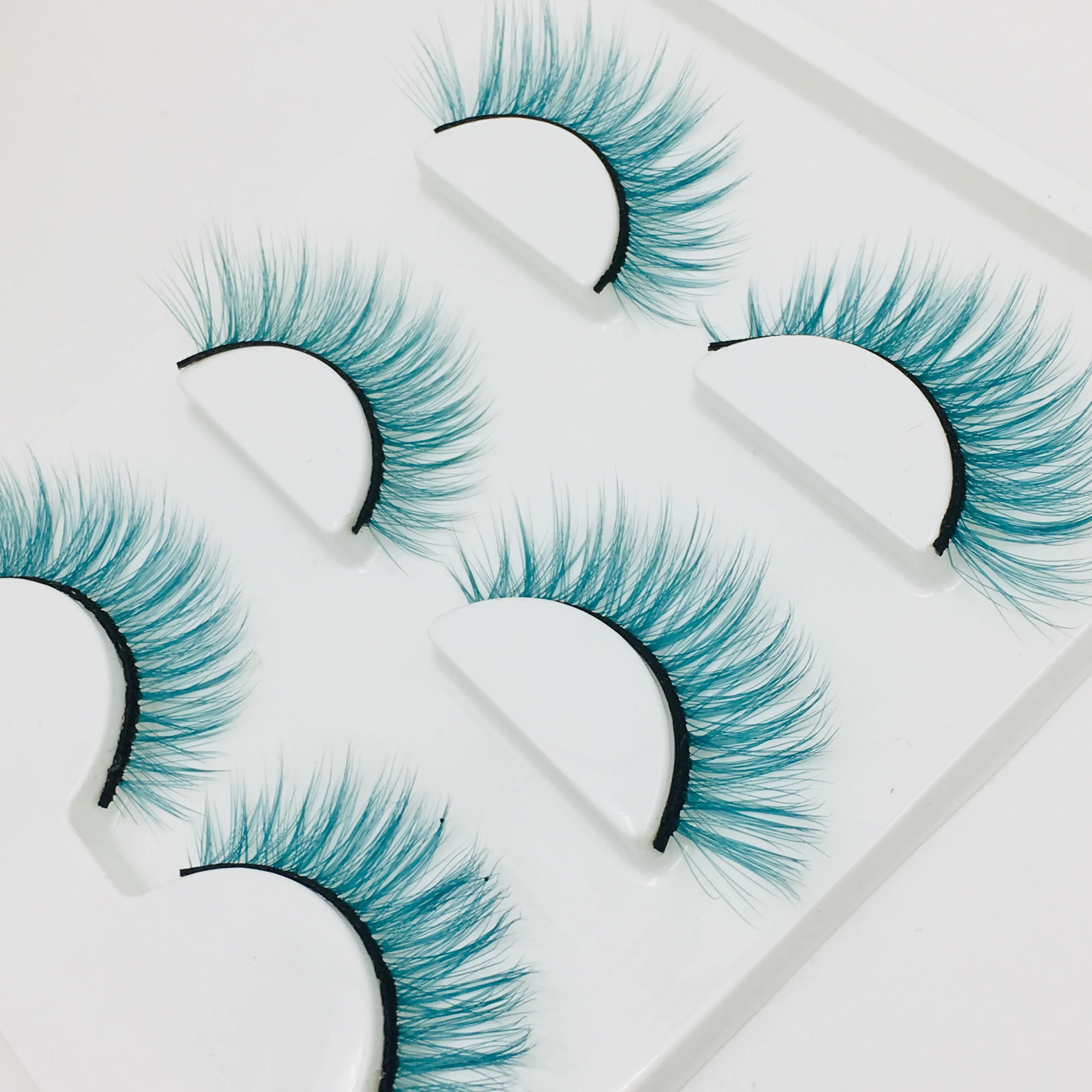 Новинка, 3 пары, синие накладные Искусственные ресницы, длинный макияж, 3d норковые ресницы, накладные ресницы, норковые ресницы для красоты