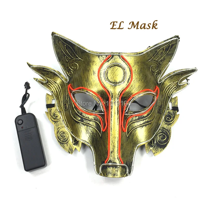 Дизайн; маскарадные Вечерние Маски в виде животных; маска в виде волка; светящаяся маска в морском стиле; Светодиодный маскарадный костюм; Страшная маска для костюмированной вечеринки