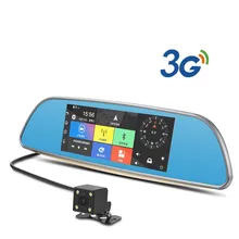 3G WCDMA 7″ Car DVR Bluetooth Android Rearview Mirror Car Camera GPS Navigation Wifi Vehicle Dash Cam Dual Lens Full HD1080P