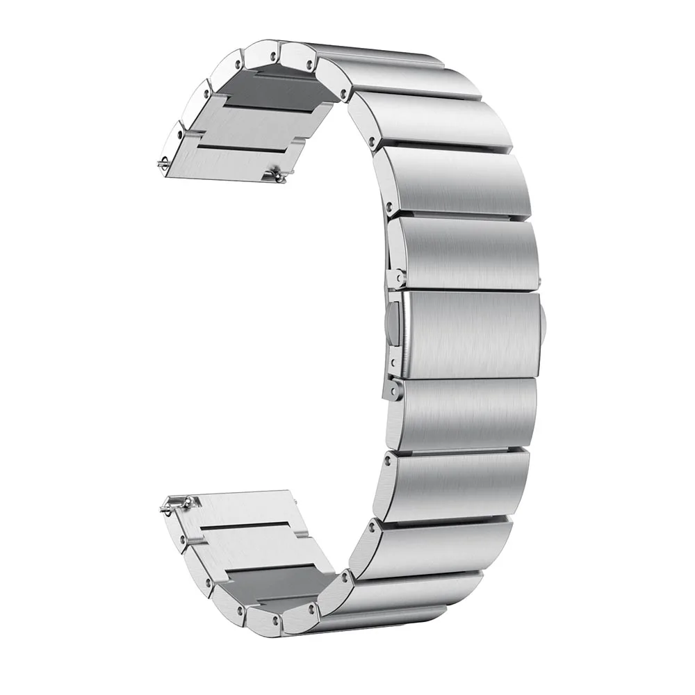 20 мм роскошный браслет из нержавеющей стали для huawei Watch 2 ремешок браслет металлический ремешок для часов для huawei аксессуары быстрый выпуск