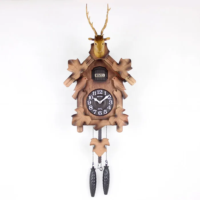 Japan imported RHYTHM Lai Sheng Watches / cuckoo cuckoo clock 4MJ240in