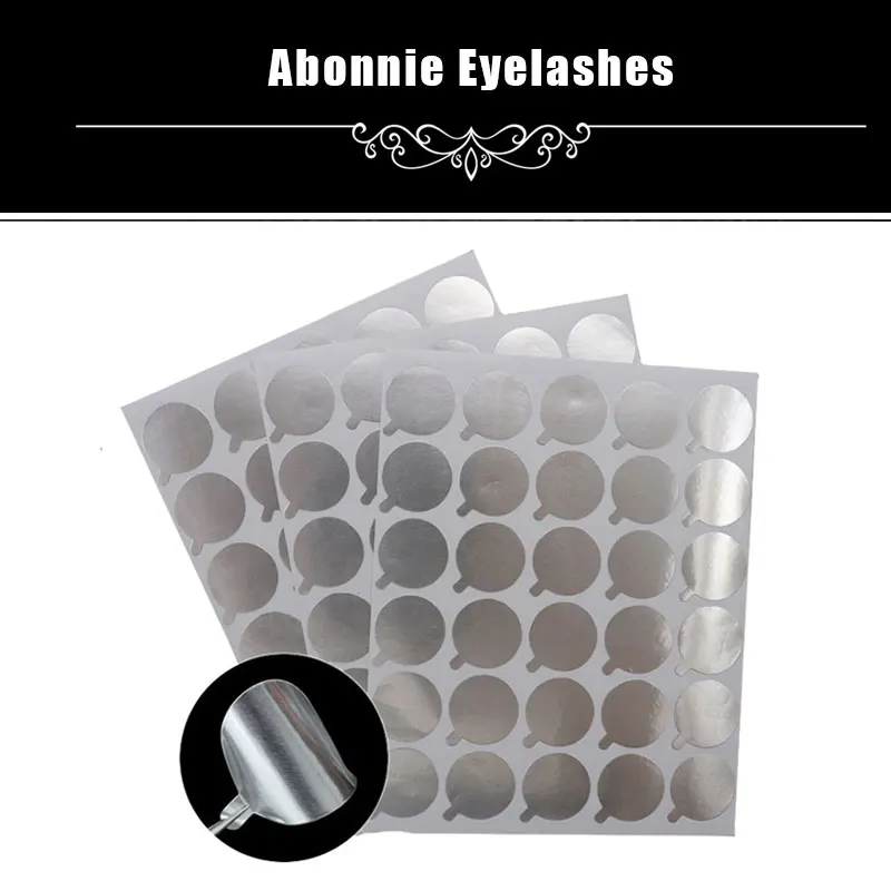 

300pcs disposable Eyelash glue holder Pallet Eyelash Extension glue pads stand on eyelash jade stone small size 2.5cm