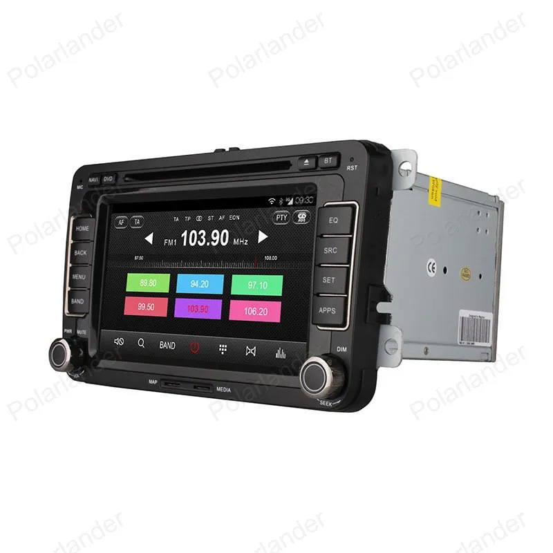 Discount Android4.4 Car DVD For VW passat jetta polo golf Quad Core FM AM GPS radio support wifi 3G BT GPS DAB+ DVR TPMS DTV OBDII 26