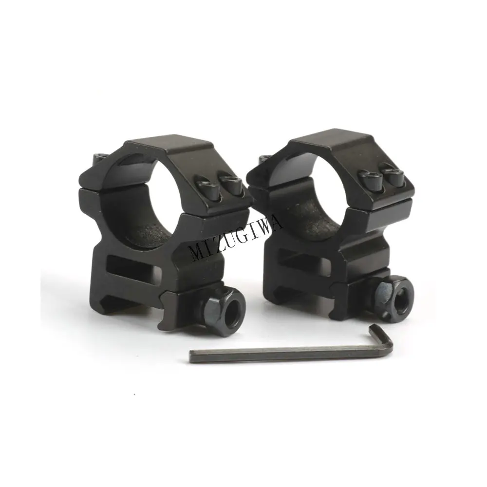 1 pair(2 pcs) Medium Profile 25.4mm 1&quot Scope Rings 20mm Weaver Picatinny Dovetail Rail for Rifle Pistol Airsoft Gun | Спорт и