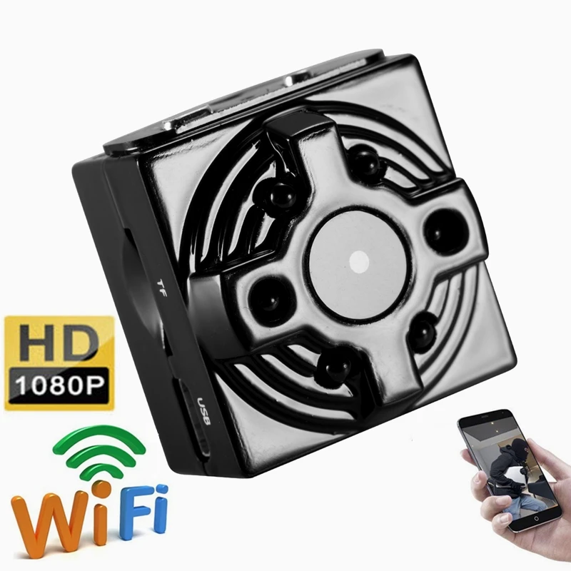 

New 1080P WiFi Camera Mini Wireless Camera Nanny Cam with Motion Detection for Home Office Night Vision DVs for Android IOS PC