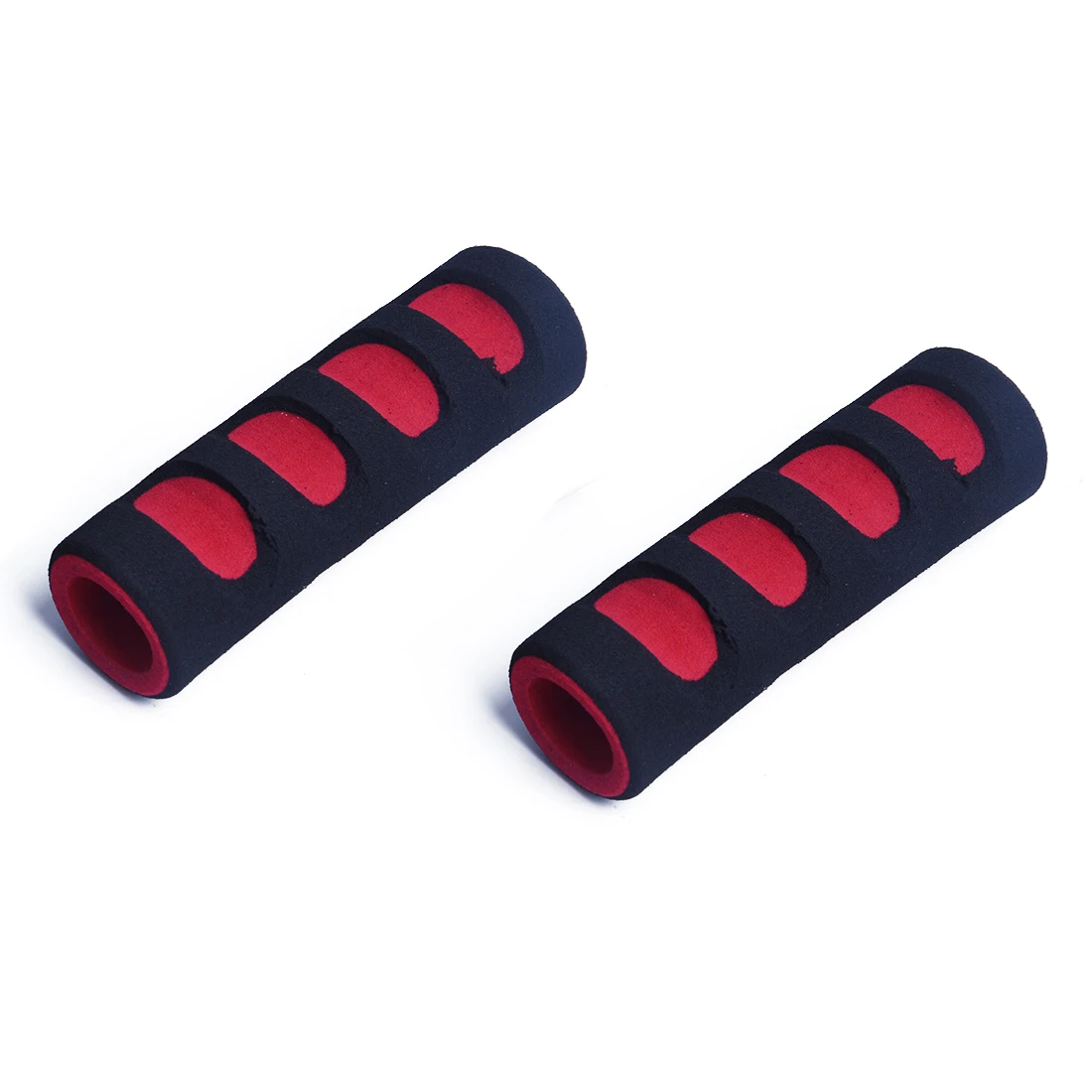 

Pair Road Bike Bicycle Foam Handle Bar Grips Black and Red