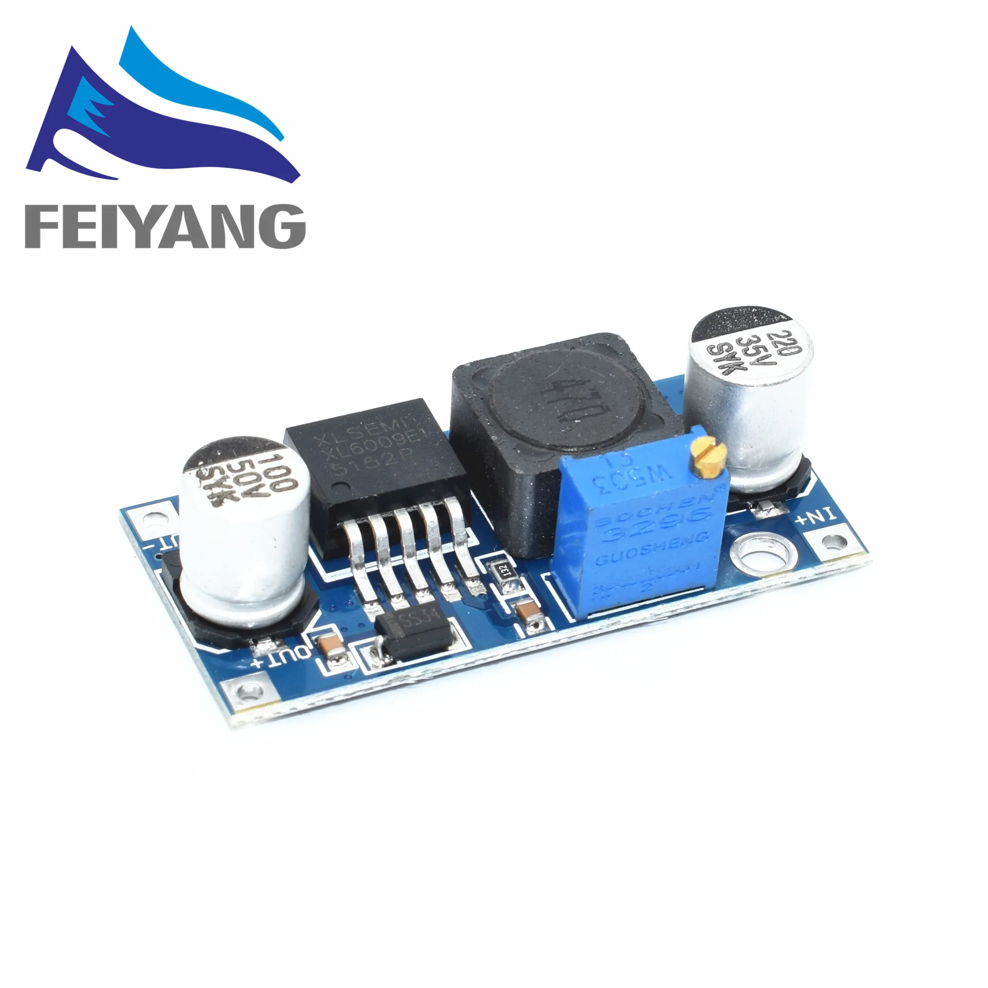 

10pcs SAMIORE ROBOT XL6009 DC-DC Booster module Power supply module output is adjustable Super LM2577 The largest 4A current