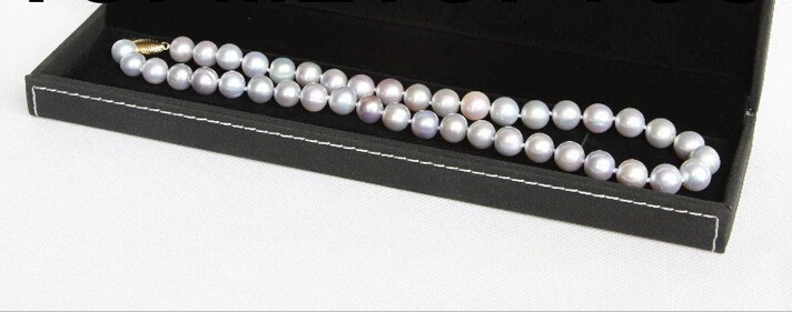 

Free shipping >>>>>>natural AAA luster 17" 11mm round white FW pearls necklace E3532