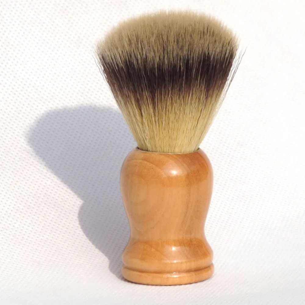 Помазок для бритья с деревянная ручка синтетических волос для Для мужчин для ухода за бородой