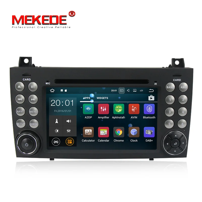 Best Quad core Android 7.1 car radio dvd player for benz R171 SLK200 SLK230 SLK280 SLK300 W171 with GPS navigation 2GB RAM 16G ROM 1