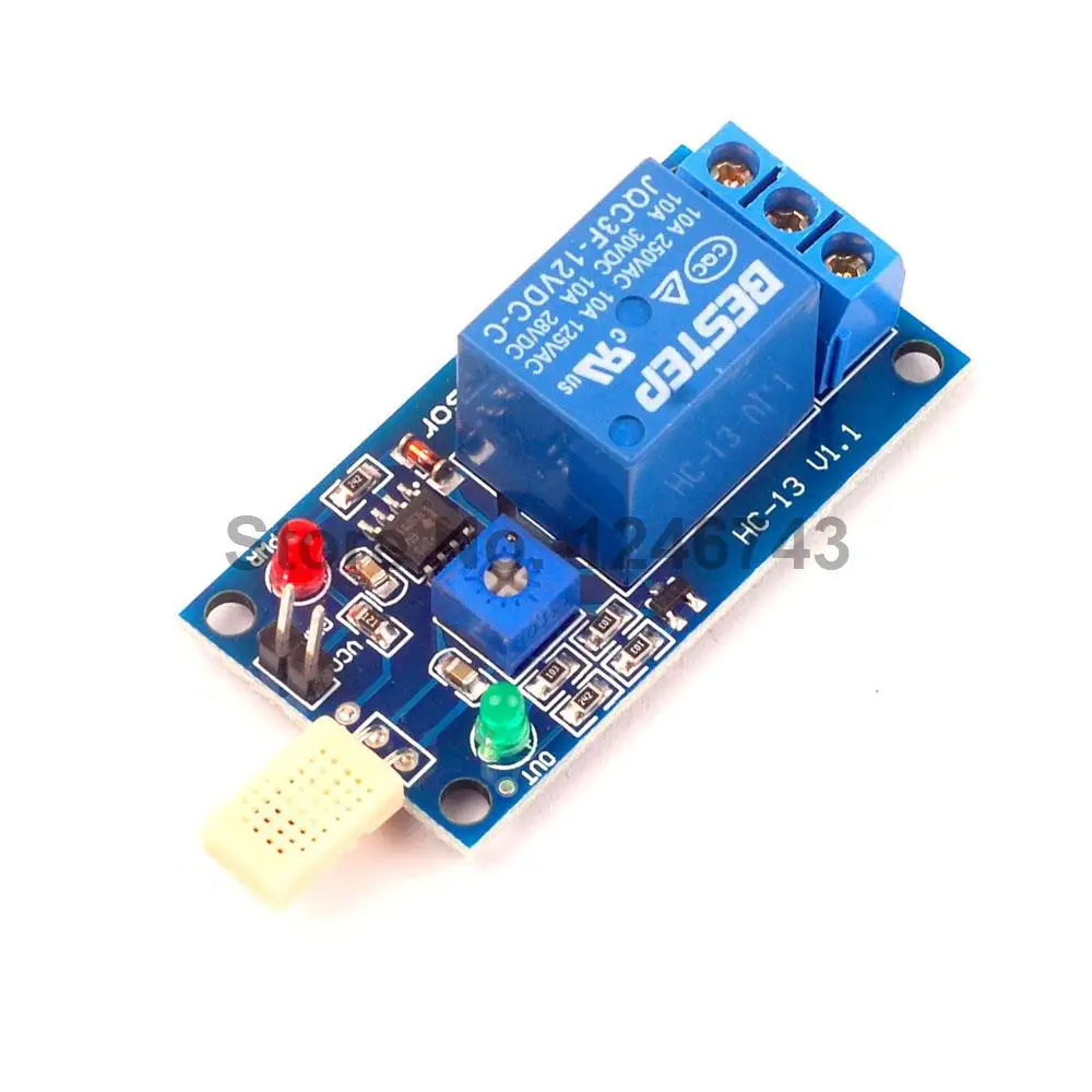 1PCS White Humidity Sensor Head 12V Relay Module Switch Humidity Switch