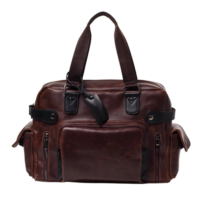 

Korean new men's bag Trend retro men's file Computer Laptop handbag Casual shoulder Messenger bag Briefcase Men Travel Bags Tote