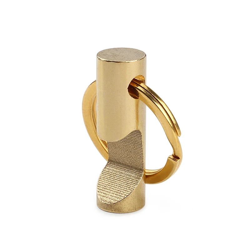 

Mini Brass Keychain Mini Bottle Opener Key Ring EDC Outdoor Tools