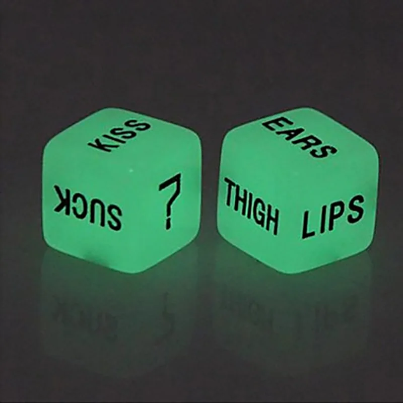 10PCS,Sexy Dice Top Quality Acrylic Fluorescence Dice Entertainment Toy Gambling Dice 6 Sides With Free Shipping