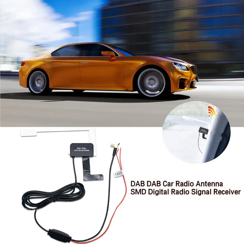 

Universal 12V DAB DAB Car Radio FM Antenna SMB Digital Radio Signal Receiver for Auto Car Amplifier Wireless Receiver Car Parts