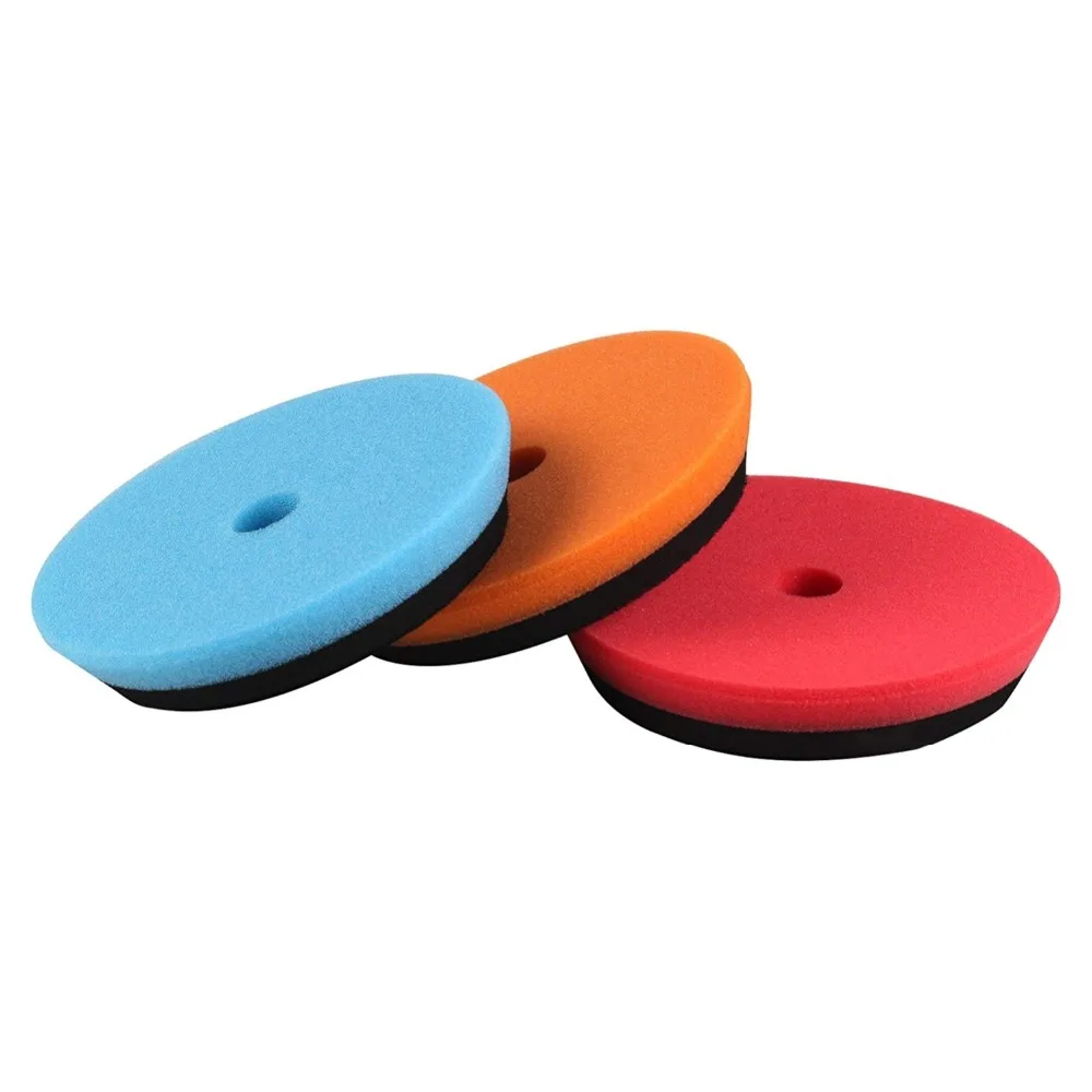 SPTA 3Pcs 6inch (150mm) HD DA Polishing Buffer Pad Buffing Pads For 5inch (125mm) RO/DA Rupes Random Orbital Car Polisher SPTA 3Pcs 6inch (150mm) HD DA Polishing Buffer Pad Buffing Pads For 5inch (125mm) RO/DA Rupes Random Orbital Car Polisher