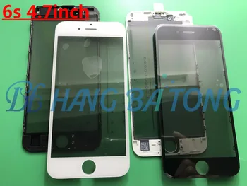

100pcs Original Cold Press Replacement LCD Front Touch Screen Glass Outer Lens with frame OCA+Polarized film for iphone 6 6s