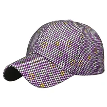 Летние унисекс кепки для бега блестки бейсболка с сеточкой и регулируемым ремешком шапки Snapback спортивные Цветочные Блестки Регулируемый головной убор