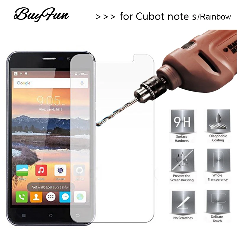 

For Cubot Note S Glass Tempered Glass For Cubot Rainbow Phone 9 H Premium Screen Protector Toughened Protective Film Guard Case