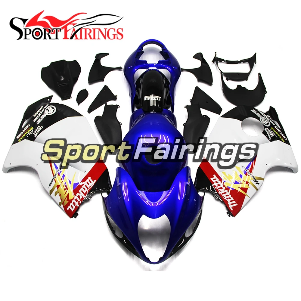 Обтекатели для Suzuki GSXR1300 Hayabusa 97 98 99 00 01 02 03 04 05 06 07 1997-2007 мотоциклетный обтекатель abs комплект Makita сине-белые