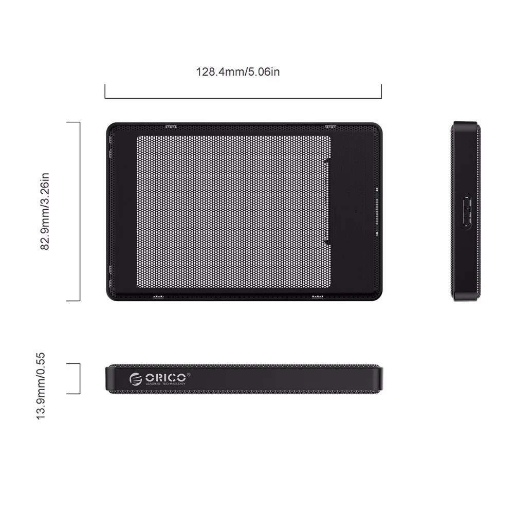 Чехол ORICO 2,5 дюйма для жесткого диска SATA-USB 3,0 чехол для жесткого диска SSD для samsung Seagate SSD 2 ТБ 4 ТБ коробка для жесткого диска внешний корпус для жесткого диска