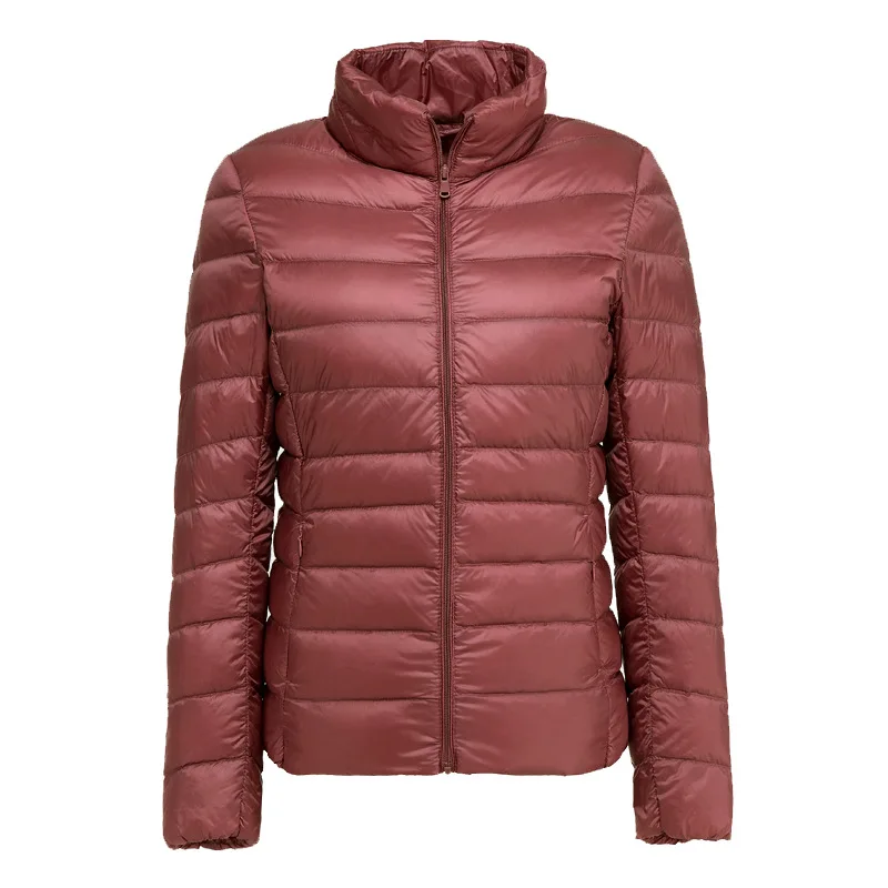 

Female Slim Short Jackets 2019 Spring Autumn Womens Bomber Coats Warm Duck Down Light Thin Factory Direct Sale Plus 5XL 6XL 7XL