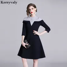 Весеннее Полосатое женское платье принцессы, Vetement Femme, женская футболка, готическое платье, халат Moulante Dames Jurken K6429