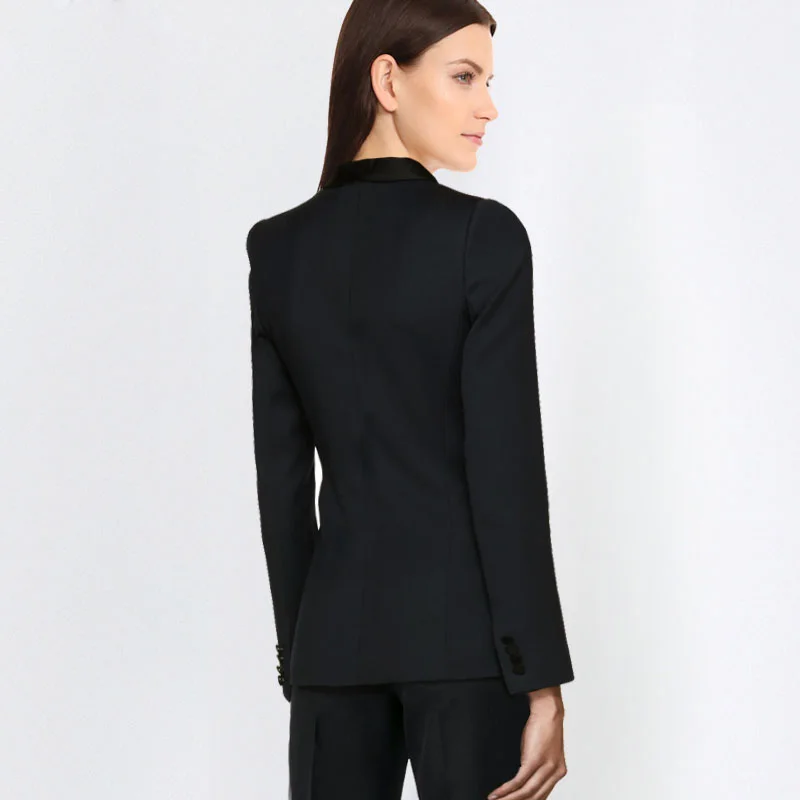 2018 Hot Elegant Office Lady Business Suits for Women 2 Two piece Sets Female Blazer Jacket & Straight Pants Plus Size