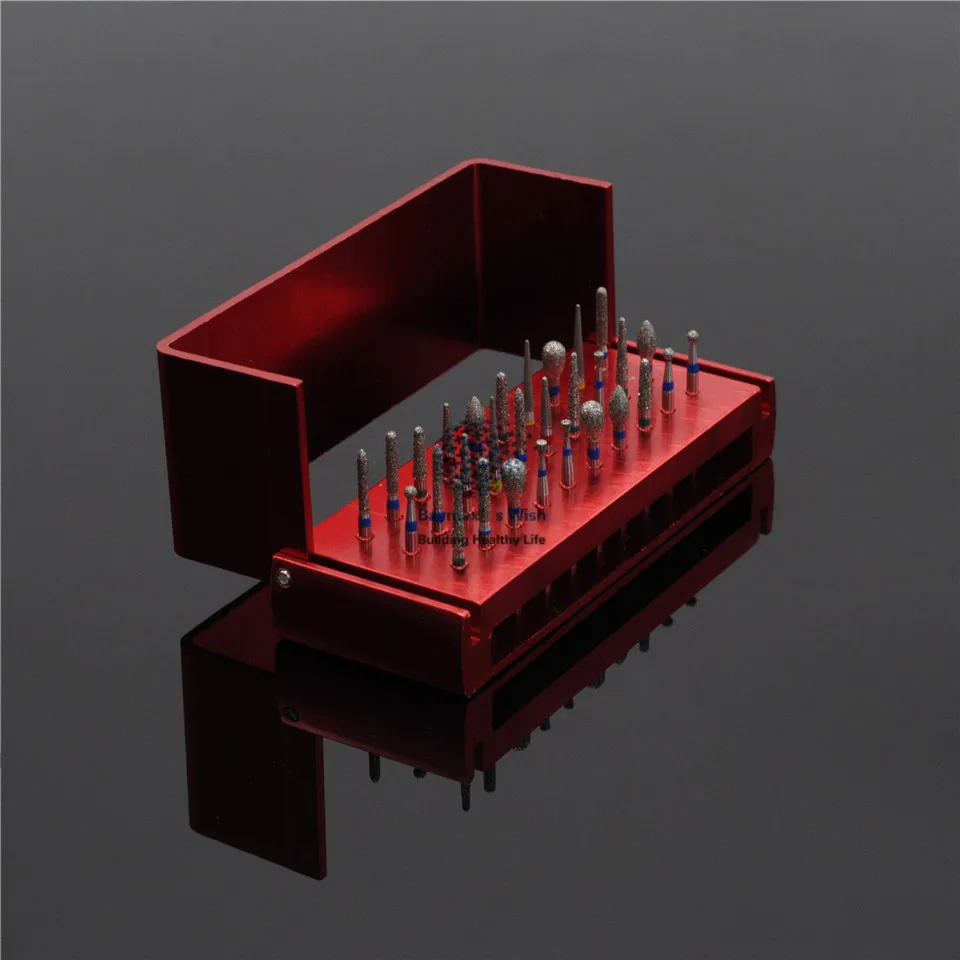 Для стоматологической дезинфекции Burs Holder Block и 30 шт. алмазная полировка FG1.6mm |