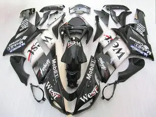 7 подарки Мотоцикл Обтекатели для Kawasaki ZX6R 636 ZX 6R цвета: зеленый, Черный ABS обтекателя Тело Комплекты 07 08 2007 2008 DF16