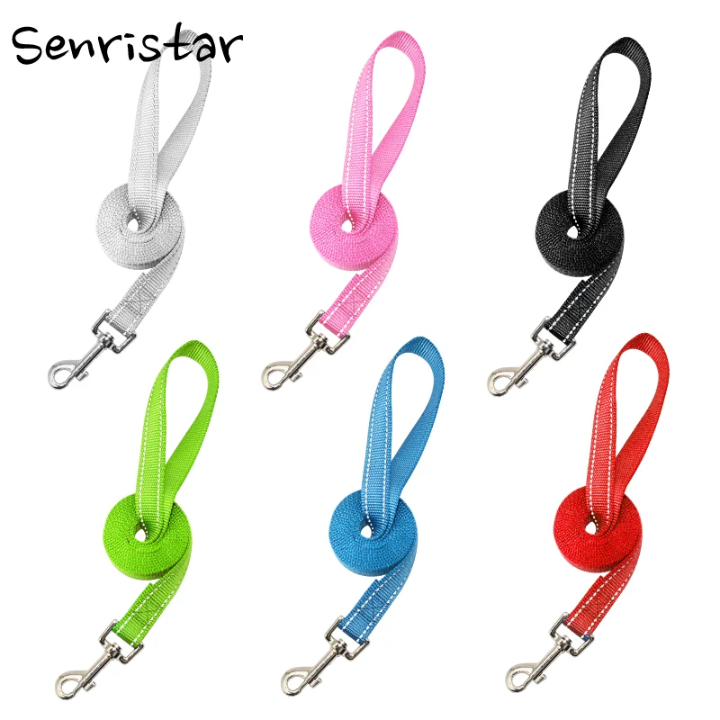 

Nylon Reflective Dog Leash For Small Medium Large Dog Outdoor Running Walking Training Safe Soft Dog Rope Pet Dog Lead Leash